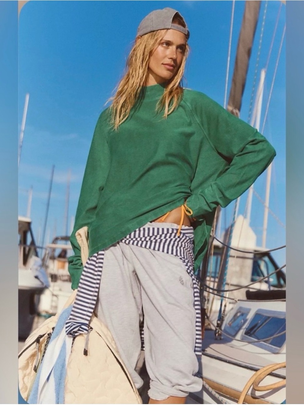 NEW Free People x FP Movement Restoration in Heritage Green